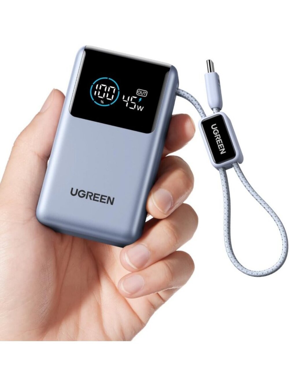Compact 10000mAh Power Bank, 45W Fast Charging for iPhone & Galaxy Devices
